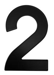 MP - Domovní číslice "2" - 152 mm BS - Černá matná