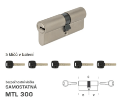MTL - MTL300 S oboustranná NP - Nikl perla