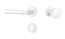 Klika na dveře ASM - MARIGOLD 1 - R 7S WS - Bílá matná