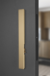 Madlo na dveře FT - MADLO SECRET s uzamykáním OLS - Mosaz broušená