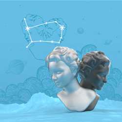 MTM352-01 MTM - KLÍČENKA - Zvěrokruh - Blíženci 