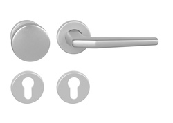 Klika na dveře BA - LUCIA - R F1 - Stříbrný elox