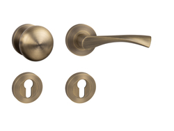 Klika na dveře MP - SPIRIT - R OGS - Bronz česaný matný