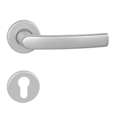 Klika na dveře BA - MIRA - R F1 - Stříbrný elox