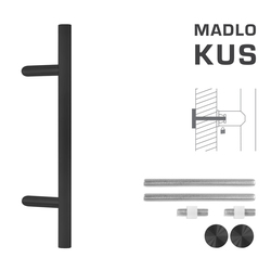 Madlo na dveře FT - MADLO kód K10 Ø 30 mm UN ks BS - Černá matná