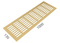 SRL - ALFA větrací mřížka šířka 130 x 1000 mm F3 - Zlatý elox