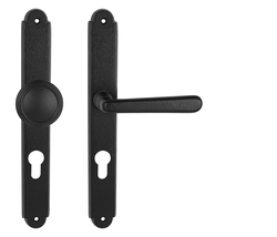 Klika na dveře NI - ALT WIEN Štít NB - Černá strukturovaná