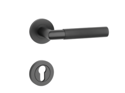 Klika na dveře SH - OVAL - R 1742 PRO 8 MM BS - Černá matná