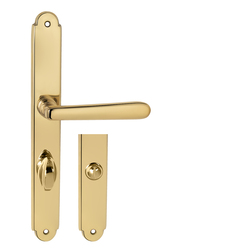 Klika na dveře NI - ALT WIEN Štít OLV - Mosaz leštěná lakovaná