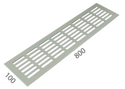SRL - ALFA větrací mřížka šířka 100 x 800 mm F9 - Nerez elox