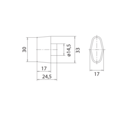 DK - Knoflík pro důlkové klíče - FR 