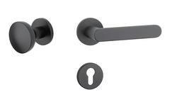 Klika na dveře AS - ALORA - R 7S BS - Černá matná