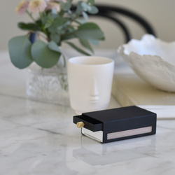 SN - DESIGNOVÁ Krabička na zápalky Černá matná