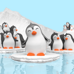 MTM329-01 MTM - KLÍČENKA - Tučňák 