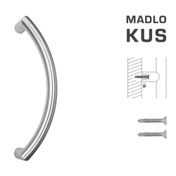 Madlo na dveře FT - MADLO kód K39 Ø 32 mm ST ks BN - Broušená nerez