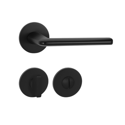 Klika na dveře TI - ELIPTICA - R 3098 5S BS - Černá matná (153)