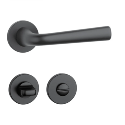 Klika na dveře AS - TULIPA - R 7S BS - Černá matná