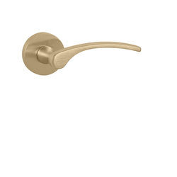 Klika na dveře FO - LAURA 2 - R OLS - Mosaz broušená