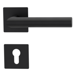 Klika na dveře GK - LUCIA PIATTA S QUATTRO - HR Grafit černá (78)