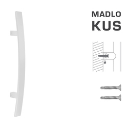 Madlo na dveře FT - MADLO kód K41C 40x10 mm ST ks WS - Bílá matná