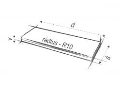 TD - DŘEVĚNÝ PRÁH - DUB BĚLENÝ DUB 12 - Bělený lakovaný