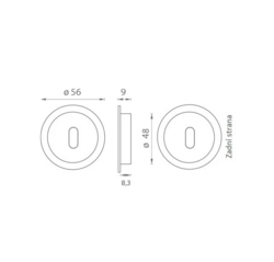 ATZ - Mušle kulatá BB 3924 - R BS - Černá matná
