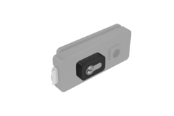 Rozeta ke klice MP - UNIQUE R8 - ROZETA samolepící 15 mm BS - Černá matná