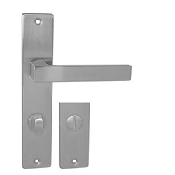 Klika na dveře MP - QUADRA - SH BN - Broušená nerez