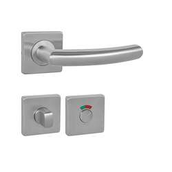 Klika na dveře MP - NERO - HR BN - Broušená nerez