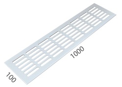 SRL - ALFA větrací mřížka šířka 100 x 1000 mm Bílá komaxit