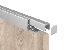 SC - POSUVNÝ SYSTÉM SERIES 100 SILENT 120 KG s krytem na profil STM - Stříbrná matná