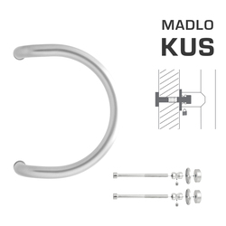 Madlo na dveře WA - MADLO M1 WA/C-DHP ks BN - Broušená nerez