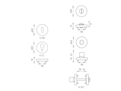 Rozeta ke klice FO - ROZETA - R ONS - Nikl broušený