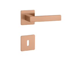 Klika na dveře SH - KVADRAT - HR 1760 3SM CUM PVD - Měď matná PVD