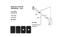 Spojovací materiál pro madlo MPK - PERFECTA Spojovací materiál UNIVERZÁL pro MADLO ks BS - Černá matná