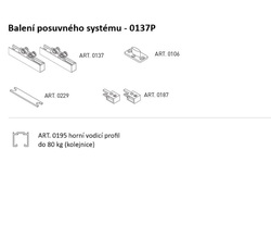 SC - POSUVNÝ SYSTÉM SERIES 100 SILENT FILO 80 KG BS - Černá matná