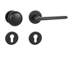 Klika na dveře MP - ELIPTICA - R S6 BS - Černá matná