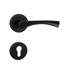 Klika na dveře MP - SPIRIT - R BS - Černá matná