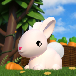 DHINK444-01 DHK - Silikonová noční lampička - Zajíc 