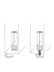 VM - Magnetická zarážka neviditelná STOPPINO Open Model 1 NP - Nikl perla (14)