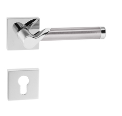 Klika na dveře TI - MARENA - HR 794Q OC/BN - Chrom lesklý / broušená nerez (67)