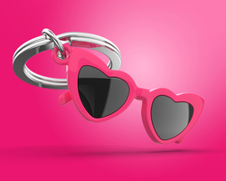 MTM334-01 MTM - KLÍČENKA - Srdíčkové brýle 