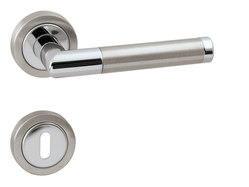 Klika na dveře WB - PRADO 010 - R EPR OC/BN - Chrom lesklý / broušená nerez