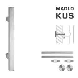 Madlo na dveře FT - MADLO kód K31 25x25 mm UN ks BN - Broušená nerez