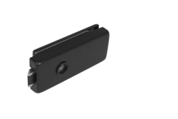 TI - Zámek na skleněné dveře BS - Černá matná (153)