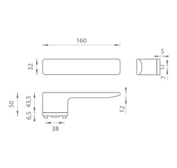 Klika na dveře MPK - GRANDERA - RT T - Titan