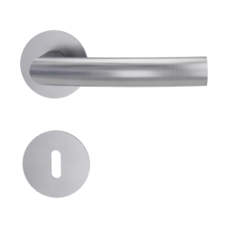 Klika na dveře GK - LORITA PIATTA S - R BN - Broušená nerez (71)