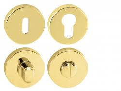 Rozeta ke klice FO - ROZETA - R OLV - Mosaz leštěná lakovaná