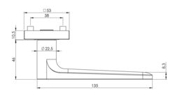 Klika na dveře GK - AVUS GK4 - HR Kašmír šedá (27)