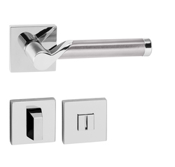 Klika na dveře TI - MARENA - HR 794Q OC/BN - Chrom lesklý / broušená nerez (67)